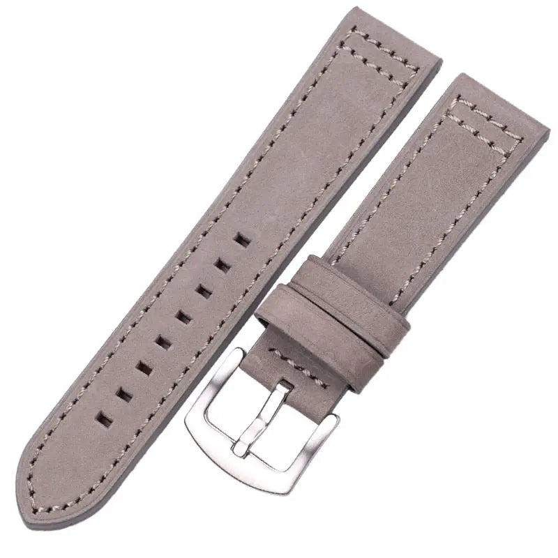 PL Genuine Cowhide Hand Stitched Leather Watch Band 18mm 20mm 22mm 24mm Pinnacle Luxuries