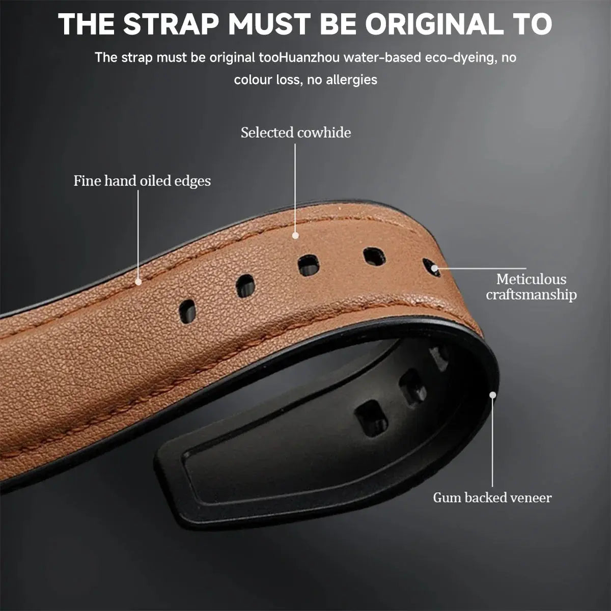 Leather No Gaps Band for Samsung Galaxy Watch 7 ULTRA 47mm Men Strap for galaxy watch ultra7 47mm for Bracelet Curved End Correa Pinnacle Luxuries