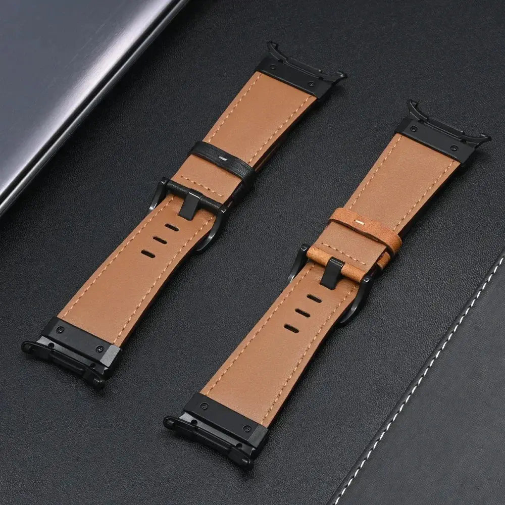 Luxury Leather Band For Samsung Galaxy Watch Ultra 47mm QuickFit Men Business Belt Correa For SAMSUNG GALAXY ULTRA 47MM Bracelet Pinnacle Luxuries