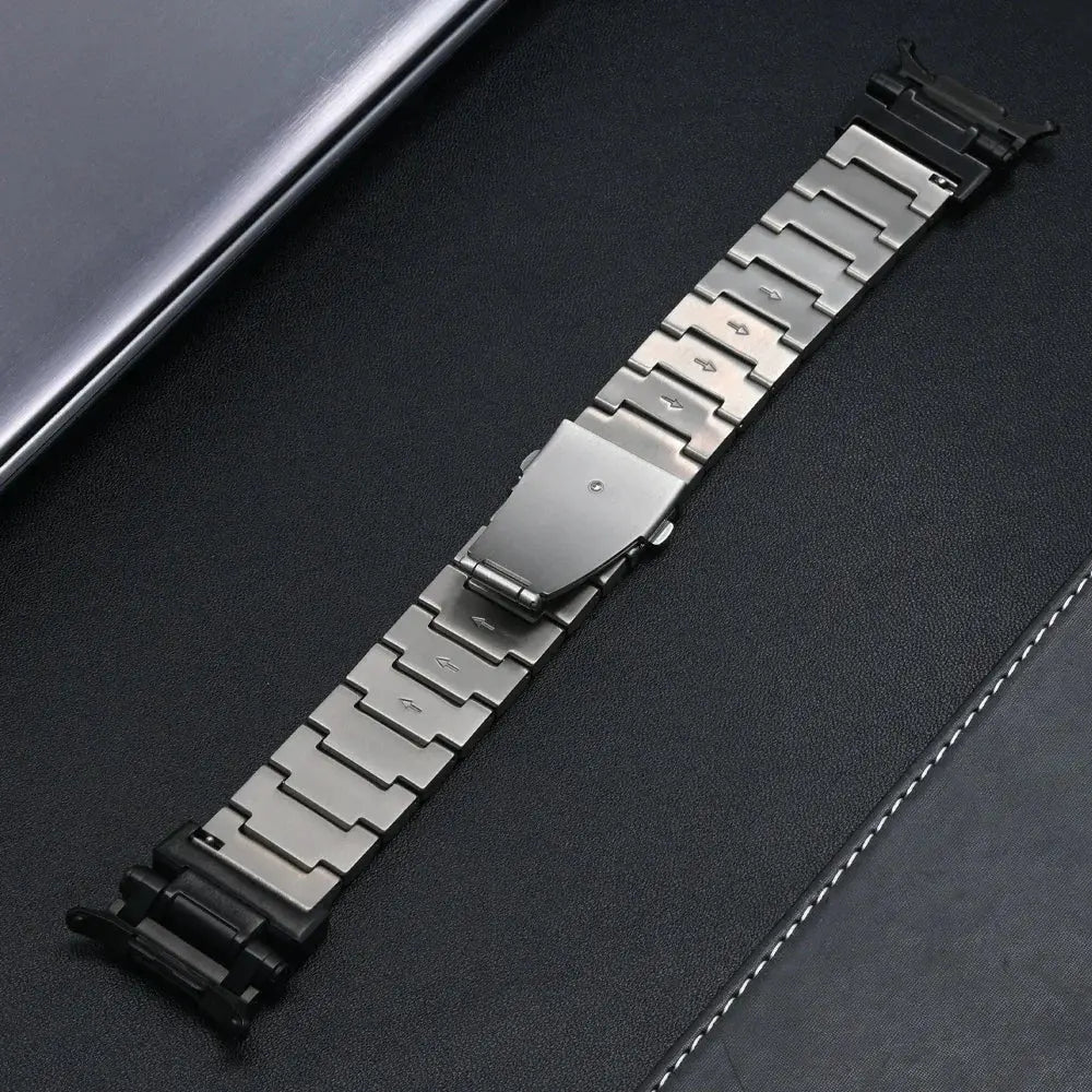 Luxury Titanium Strap for Samsung Galaxy Watch Ultra 47mm Titanium Link Bracelet for Galaxy 47mm Ultra No Gaps Curved End Band Pinnacle Luxuries