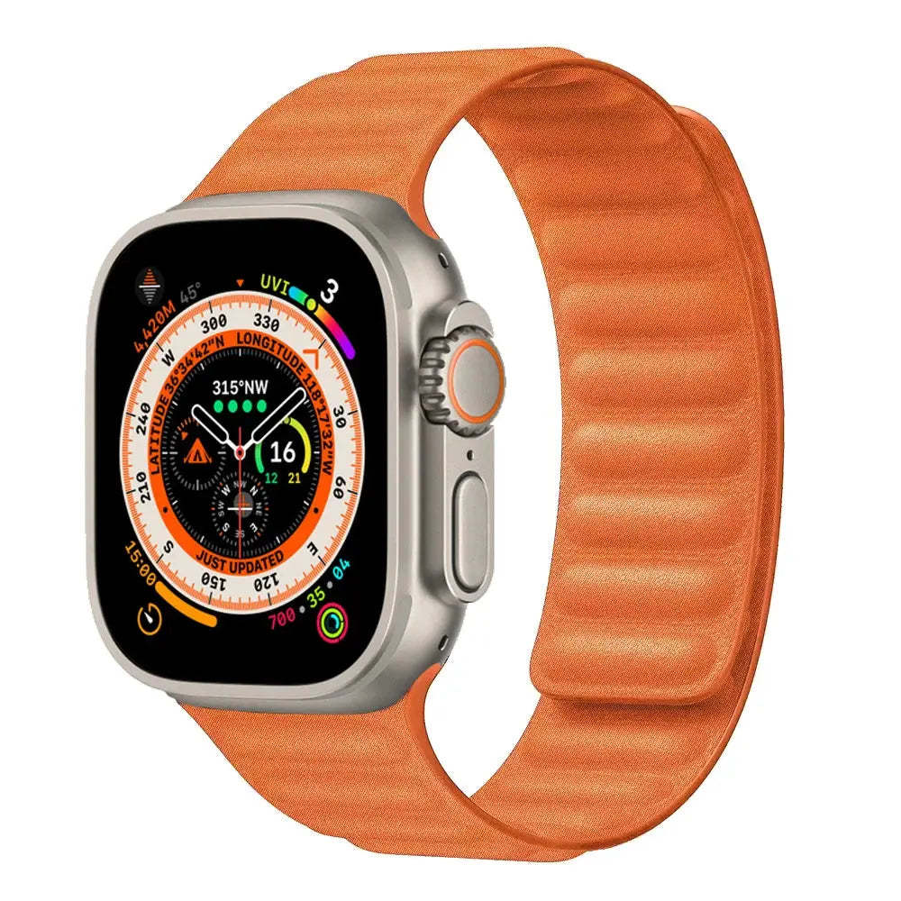 Magnetic Loop FineWoven Band for Apple Watch Ultra 1/2 (49mm), Series 10, 9, 8, SE – Adjustable Strap for 45mm, 44mm, 42mm, 41mm, 40mm, 38mm Models