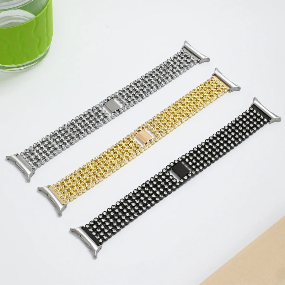 Elegant Diamond Metal Bracelet Band for Samsung Galaxy Watch 7 Ultra 47mm