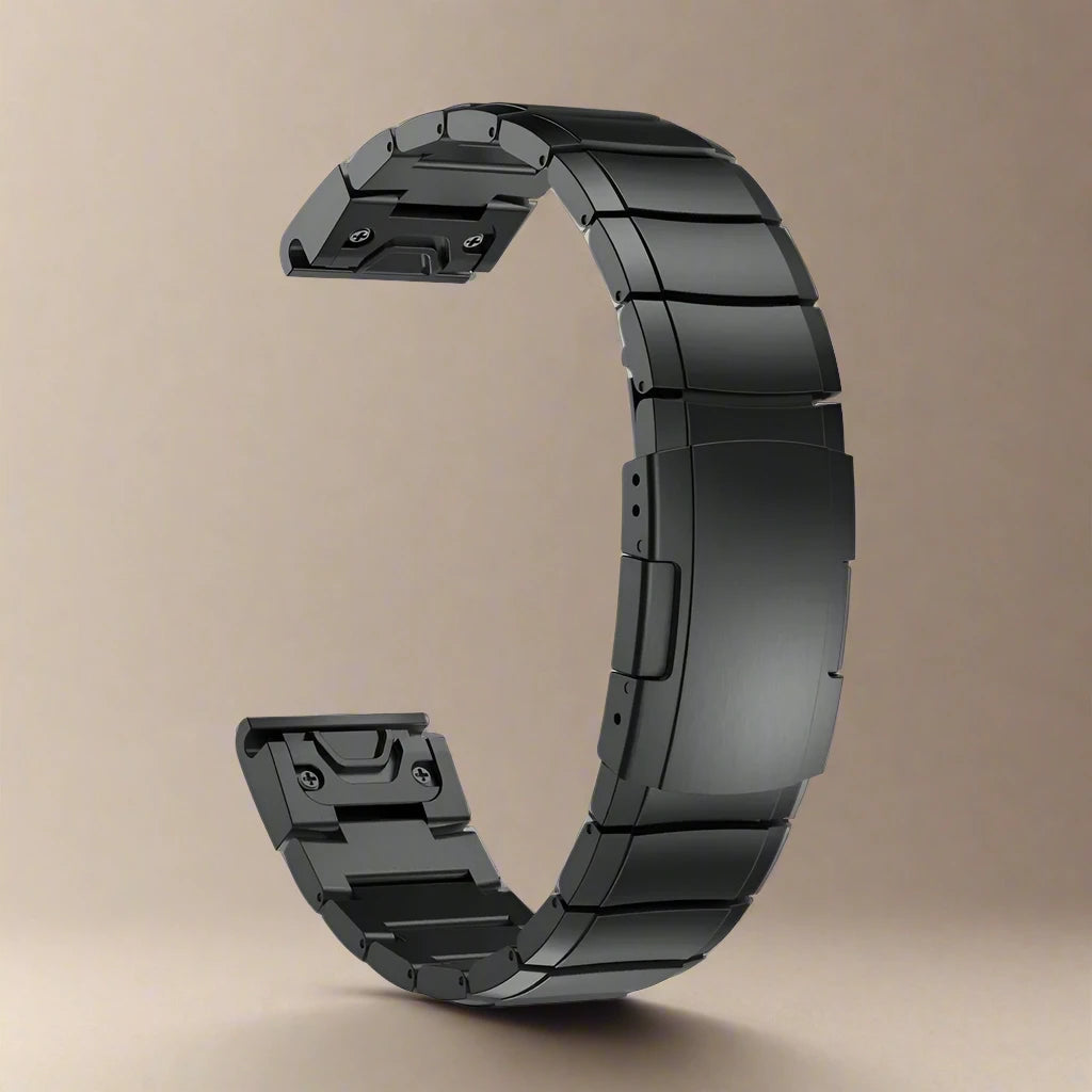 ChronoShield Stainless Steel Band for Garmin Fenix 8X, Epix Gen 2, and More