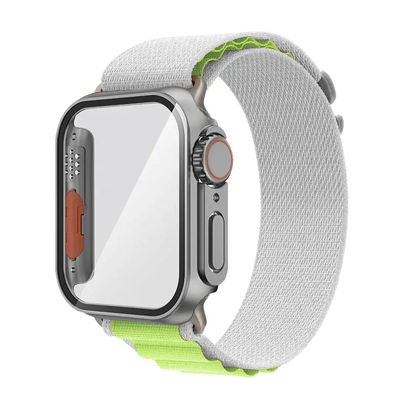 Ultimate Protection Bundle: Nylon Band and Case Screen Protector for Apple Watch - Pinnacle Luxuries