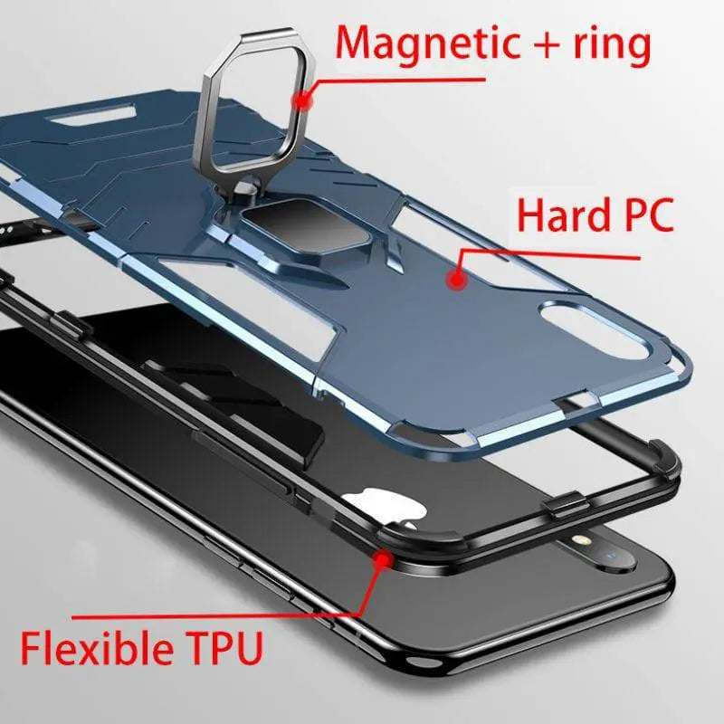 iPhone 11/11 Pro/11 Pro Max Ring Magnetic Protection Case - Pinnacle Luxuries