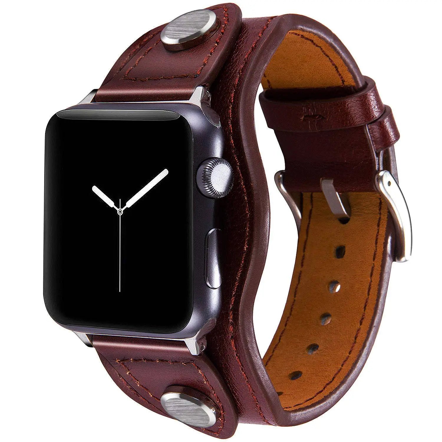 Premium Custom Genuine Cowhide Leather Apple Watch Band - Pinnacle Luxuries