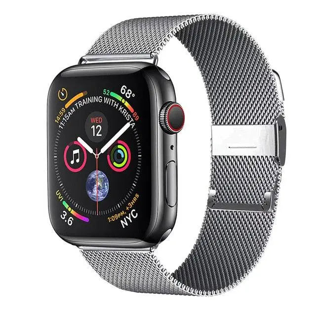 Premium Stainless Steel Mesh Band For Apple Watch SE Series 6 - Pinnacle Luxuries