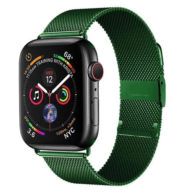 Premium Stainless Steel Mesh Band For Apple Watch SE Series 6 - Pinnacle Luxuries