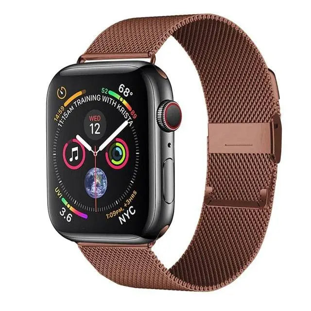 Premium Stainless Steel Mesh Band For Apple Watch SE Series 6 - Pinnacle Luxuries