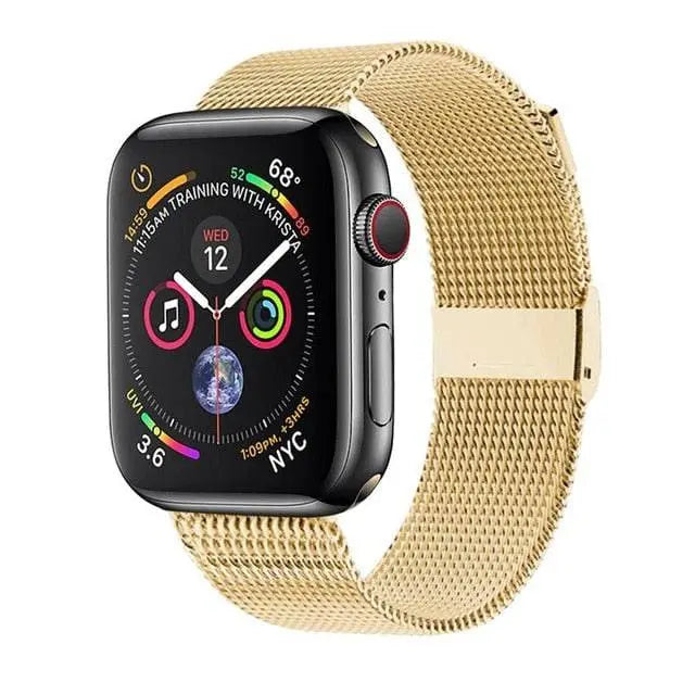 Premium Stainless Steel Mesh Band For Apple Watch SE Series 6 - Pinnacle Luxuries