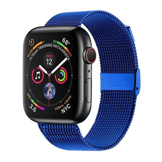 Premium Stainless Steel Mesh Band For Apple Watch SE Series 6 - Pinnacle Luxuries