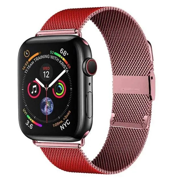 Premium Stainless Steel Mesh Band For Apple Watch SE Series 6 - Pinnacle Luxuries