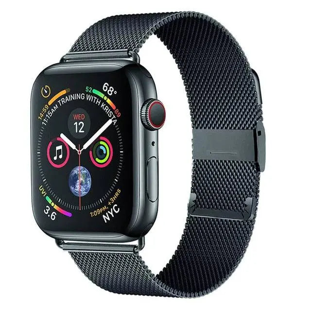 Premium Stainless Steel Mesh Band For Apple Watch SE Series 6 - Pinnacle Luxuries