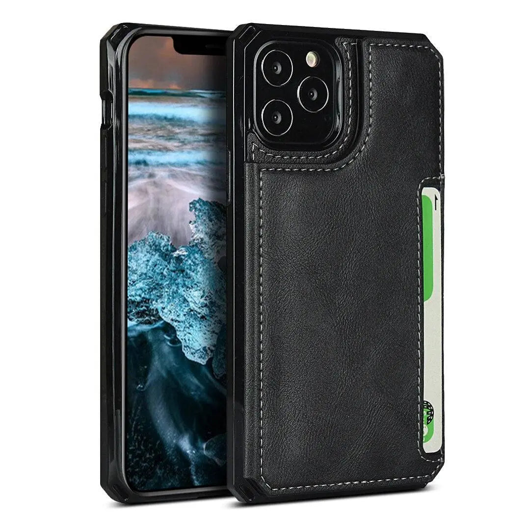 Luxury Premium Leather Cover For iPhone 11 12 Mini Pro Pro Max - Pinnacle Luxuries