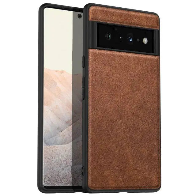 Gentleman Business Leather Case For Google Pixel 6 Pro - Pinnacle Luxuries