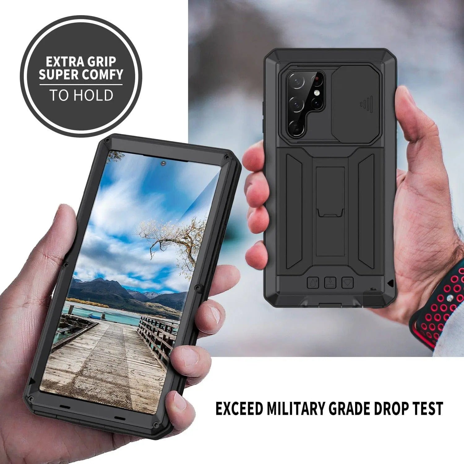 Pinnacle Rugged 360 Military Grade Armor Case For Samsung Galaxy S22 S22 Plus S 22 ultra - Pinnacle Luxuries