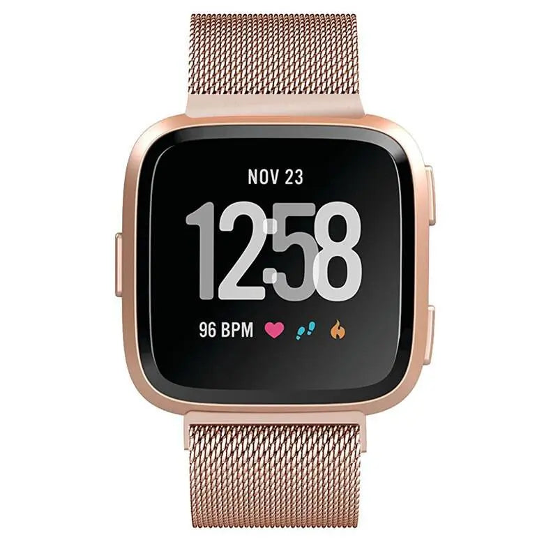 Fitbit Versa Prestige Stainless Steel Mesh Loop Band - Pinnacle Luxuries